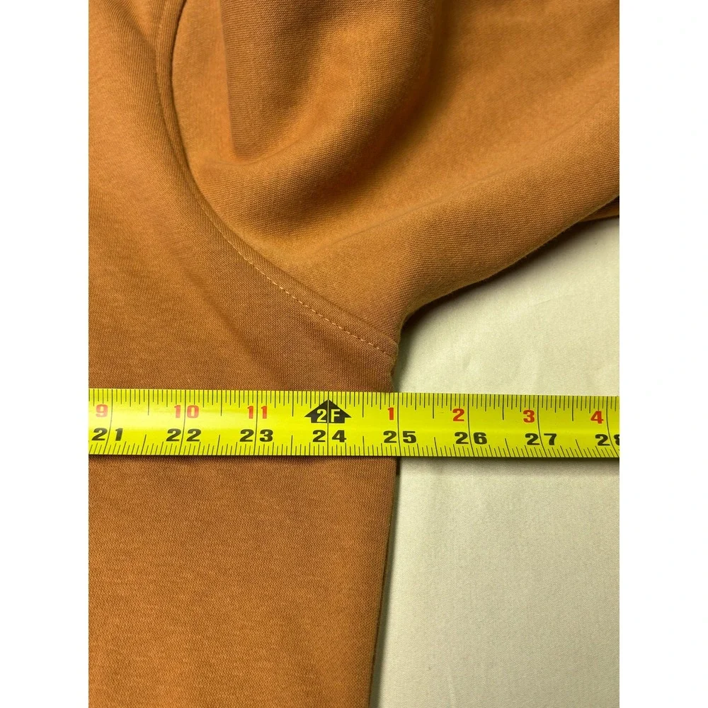 True Religion Mens XL Brown Zip Up Horseshoe Logo Fleece Hoodie Sweatshirt 2002‎